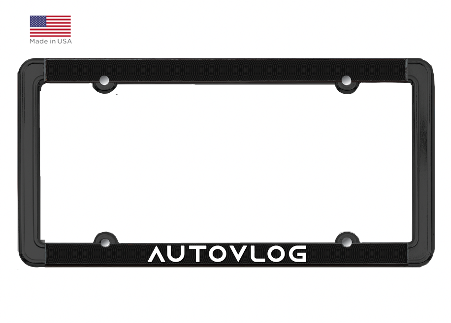 NEW! Autovlog Metal Plate Frame