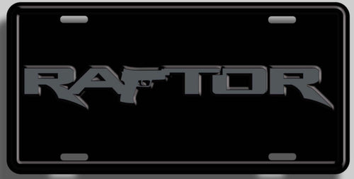 Raptor License Plate